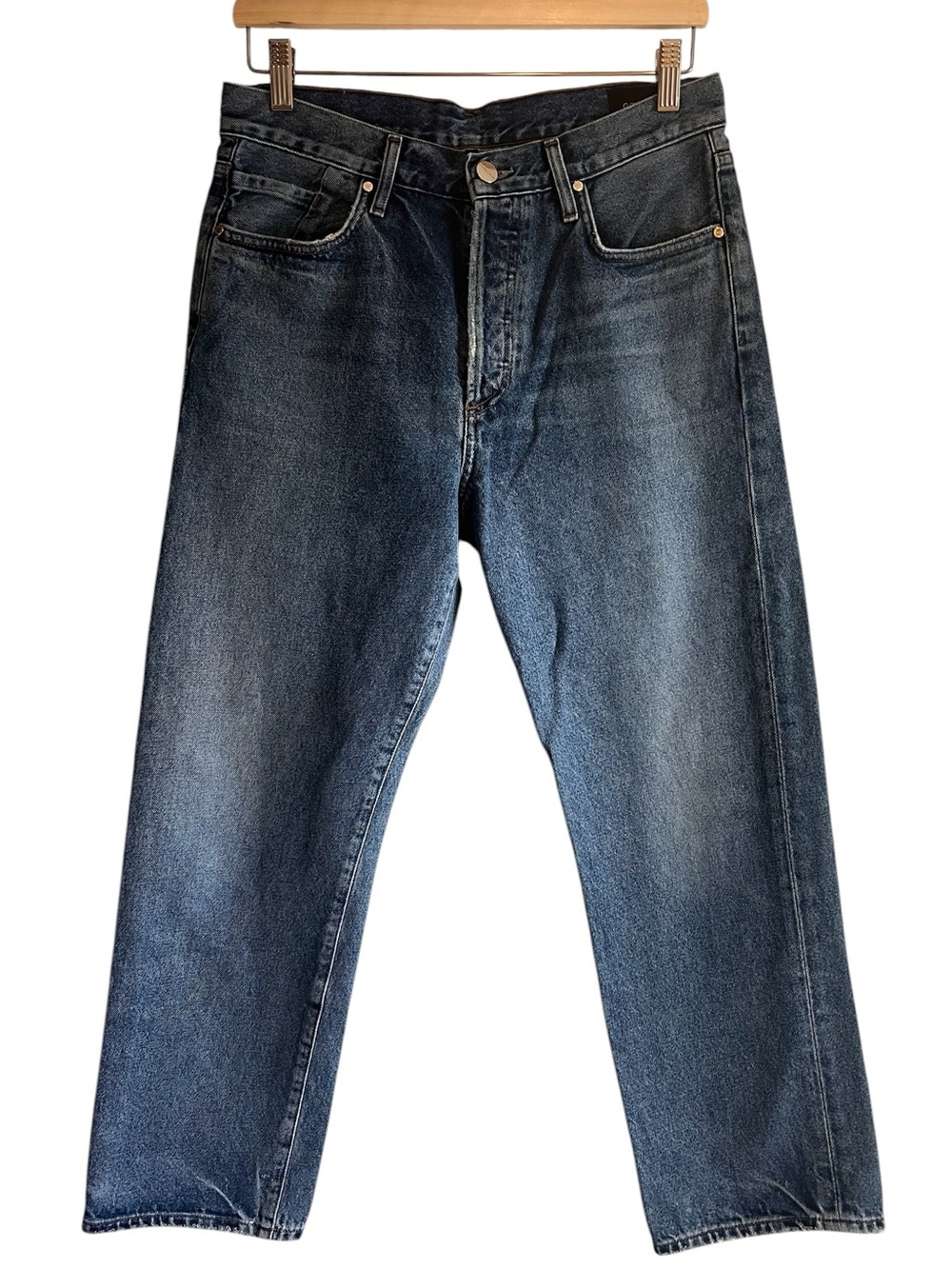 Goldsign high waist straight leg cotton blue jeans size 27 excellent condition